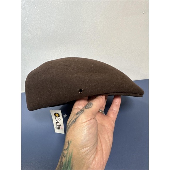 VTG Bailey Men's Hat 100% Wool XL Brown Paperboy Dadcore Grandpacore NEW